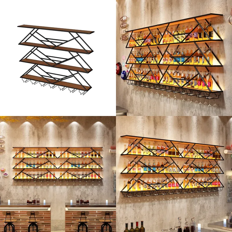 Wall Mounted Wine Rack Wrought - Storage & Organization ulasan dan harga