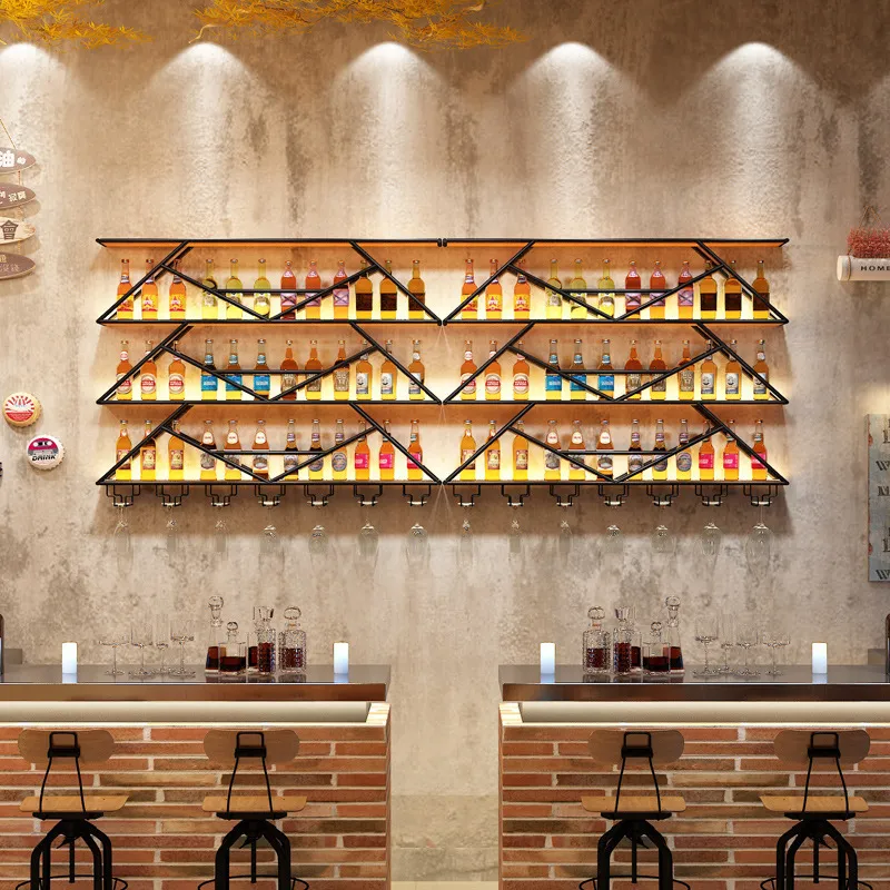 Wall Mounted Wine Rack Wrought - Storage & Organization ulasan dan harga