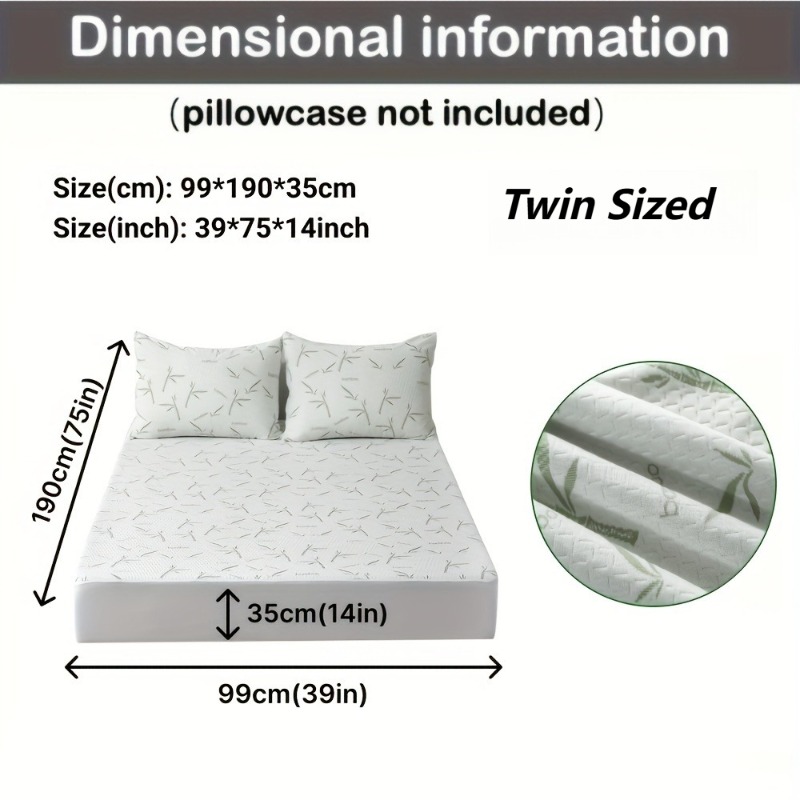 MEICARE 100% Bamboo Fiber Matt - Waterproof Mattress Protector Breathable ulasan dan harga