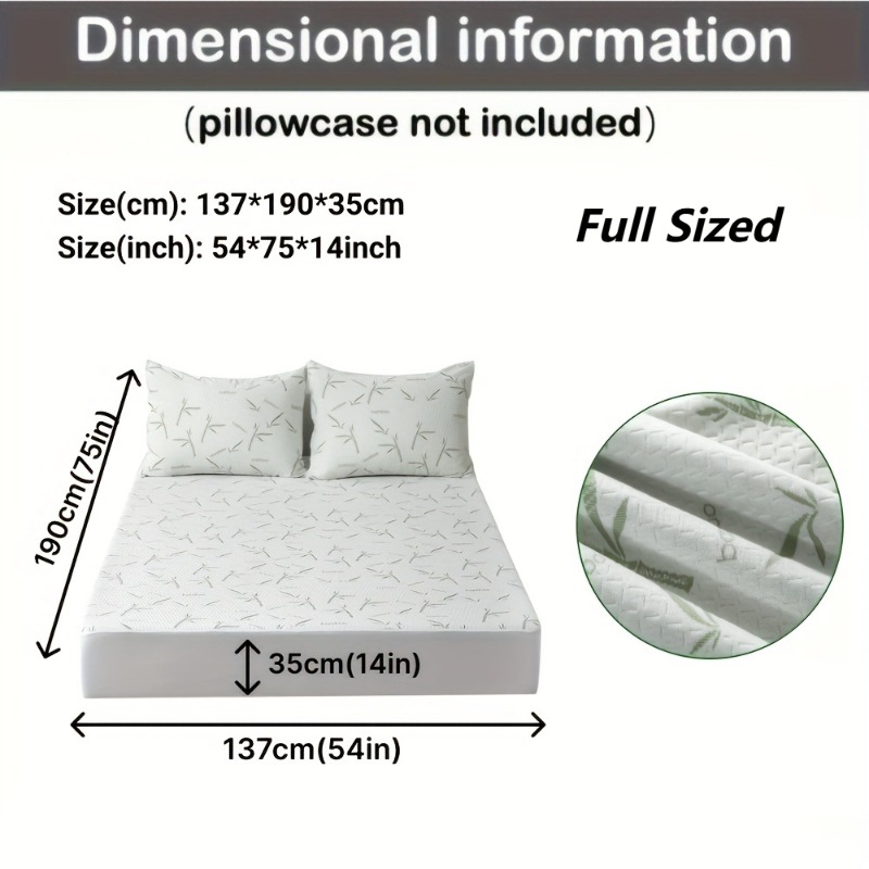 MEICARE 100% Bamboo Fiber Matt - Waterproof Mattress Protector Breathable ulasan dan harga