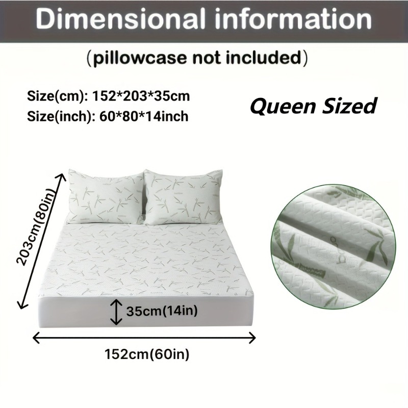 MEICARE 100% Bamboo Fiber Matt - Waterproof Mattress Protector Breathable ulasan dan harga