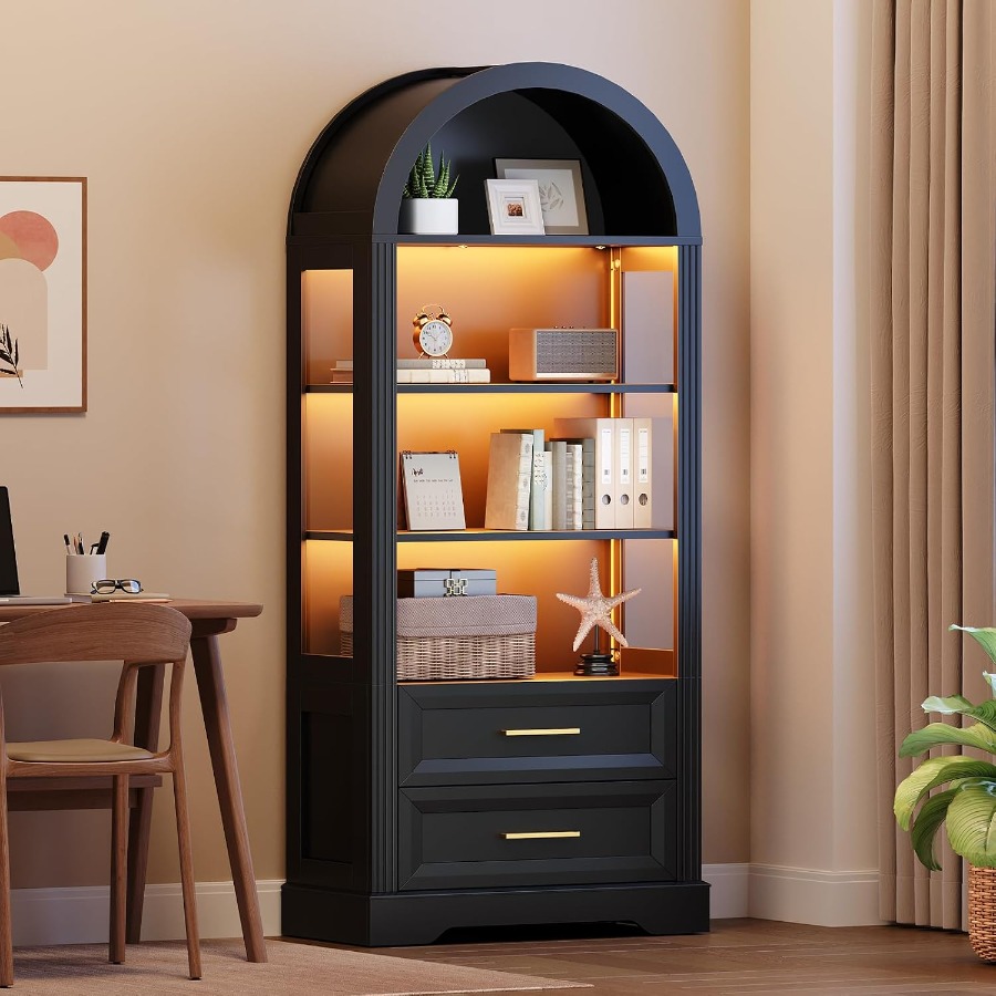 Display Cabinet, Tall Arched B - Storage & Organization ulasan dan harga