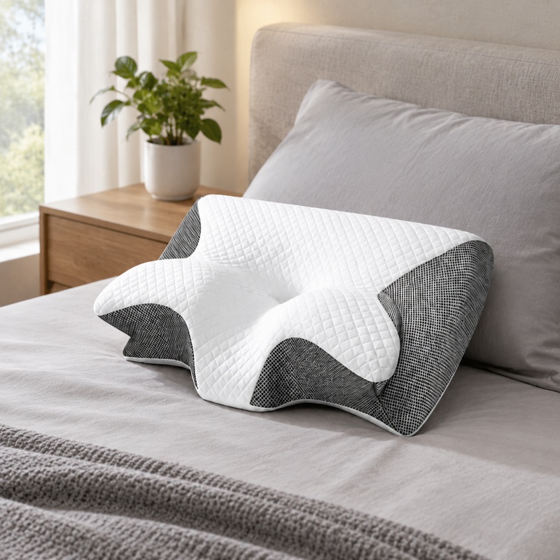 Breathable Orthopedic Memory F - Memory Foam Orthopedic Pillow Neck Pain ulasan dan harga
