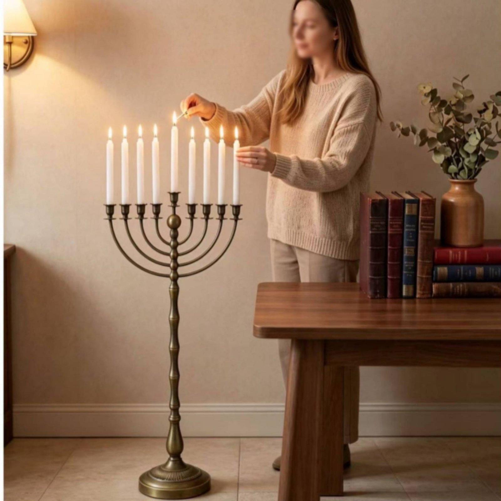 Antique Bronze Menorah Stand M - Home Decor ulasan dan harga