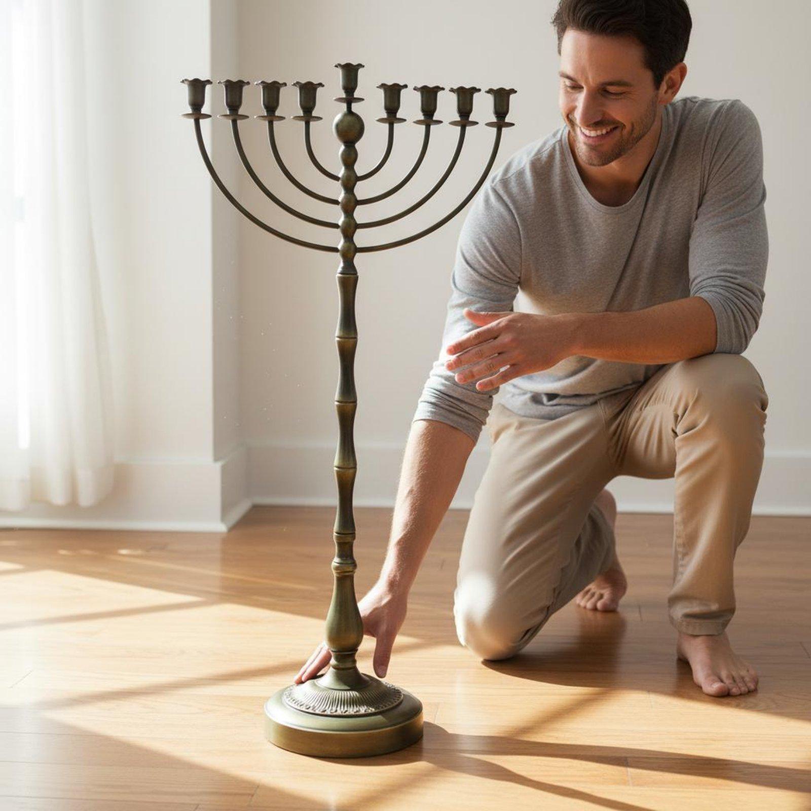 Antique Bronze Menorah Stand M - Home Decor ulasan dan harga
