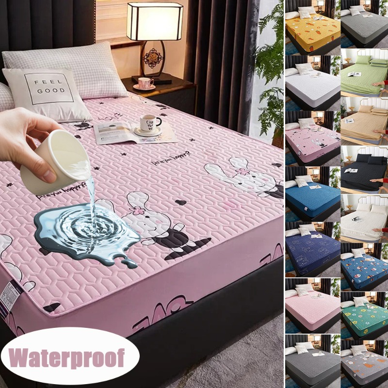 Waterproof Quilted Fitted Shee - Waterproof Mattress Protector Breathable ulasan dan harga
