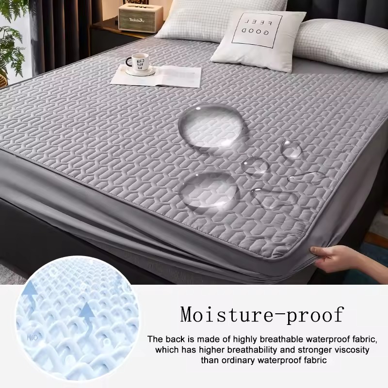 Waterproof Quilted Fitted Shee - Waterproof Mattress Protector Breathable ulasan dan harga