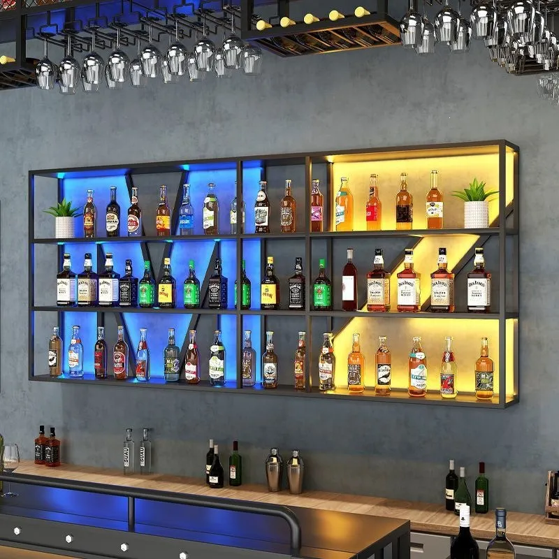 Wall Mounted Wrought Iron Wine - Storage & Organization ulasan dan harga