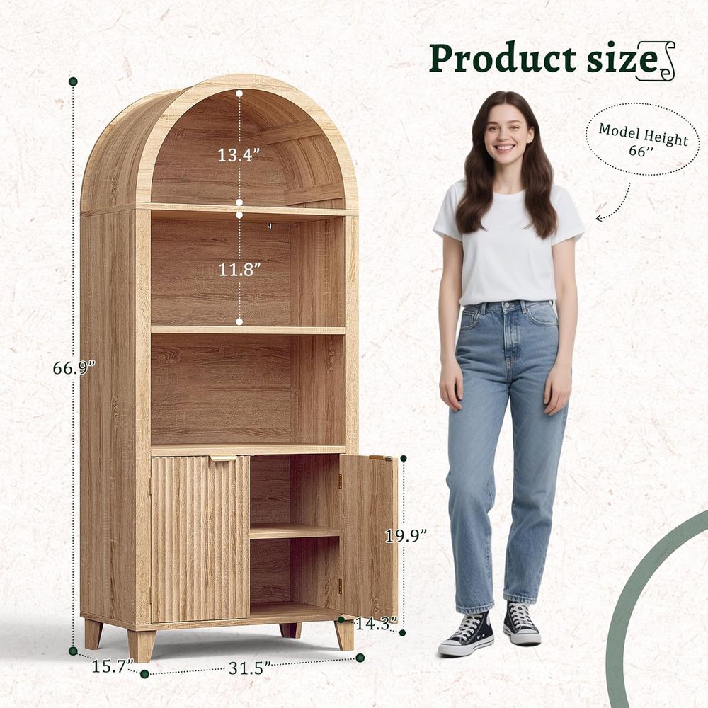 Arched Cabinet, 5-Tier Storage - Storage & Organization ulasan dan harga